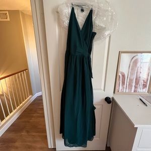 Never opened Revelry Hannah Chiffon dress in jade NWT!